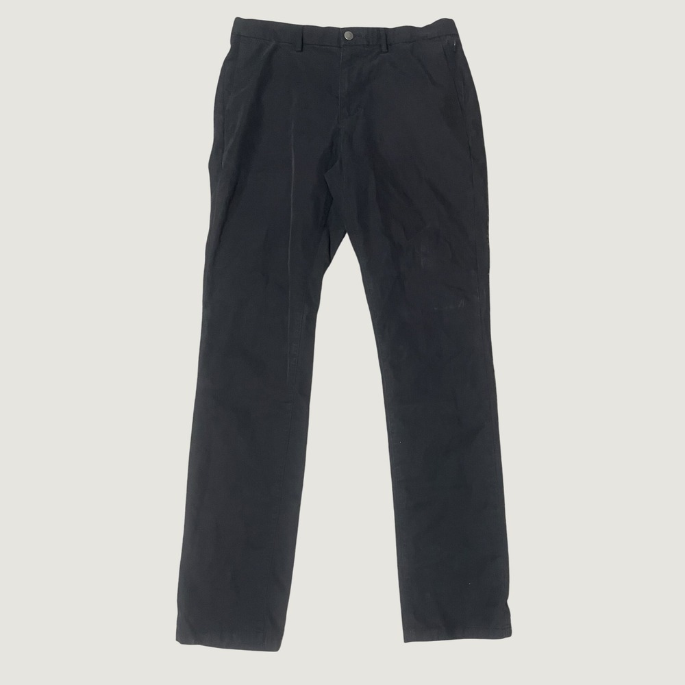 Old Navy Ultimate Tech Straight Built-In Flex Pants Mens 34x38 Black Trousers